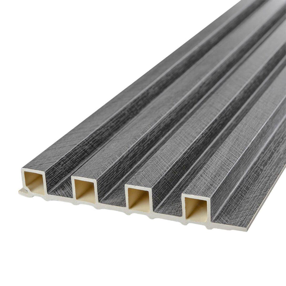 Рейка декоративная стеновая 3000x160x23 мм Угольный (SW-00001534) - фото 1 Рейка декоративная стеновая 3000x160x23 мм Угольный (SW-00001534) - фото 1