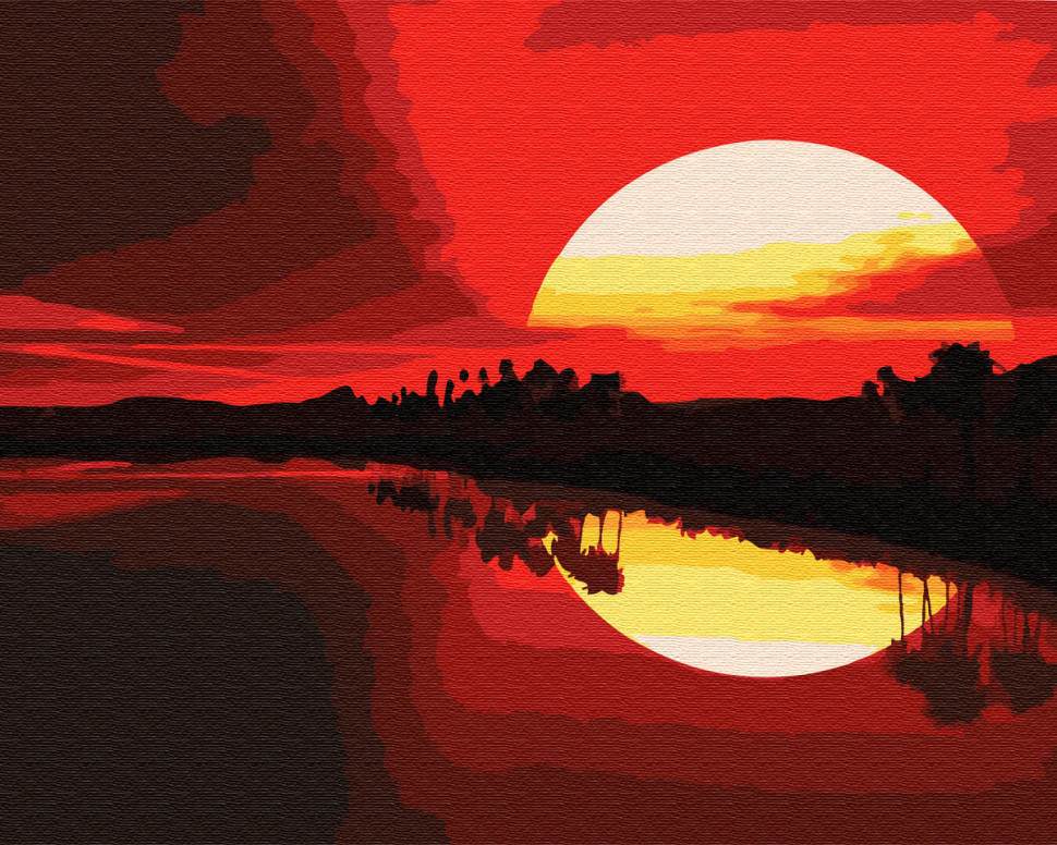 Картина по номерам Brushme Огненный закат (GX34840)