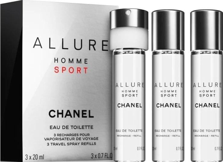 Набор для мужчин Chanel Allure Homme Sport туалетная вода 3x20 мл (373442)