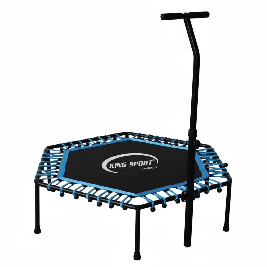 Фитнесс-батут с ручкой King Sport 130 см Blue (KS0771)