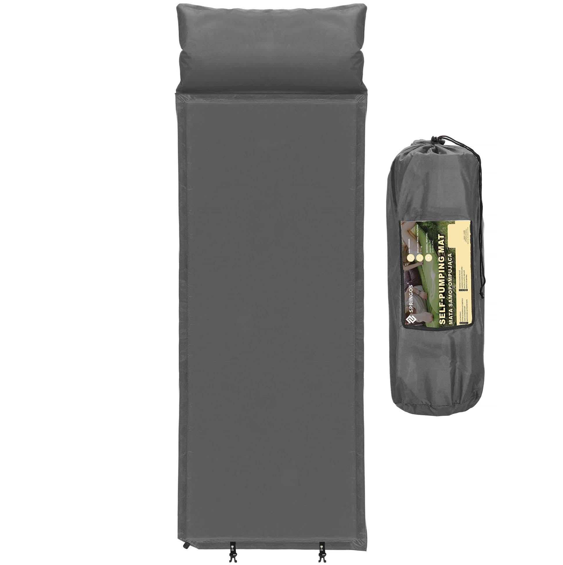 Килимок самонадувний Springos PM035 186x53x2,5 см з подушкою (3616)