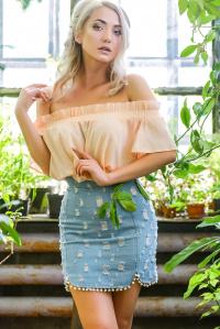 Юбка Carica UB-3221-11 M Голубой (2000001931714) - фото 4 Юбка Carica UB-3221-11 M Голубой (2000001931714) - фото 4