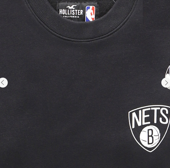 Свитшот мужской баскетбольный NBA Collaboration Hollister М Черный - фото 3 Свитшот мужской баскетбольный NBA Collaboration Hollister М Черный - фото 3