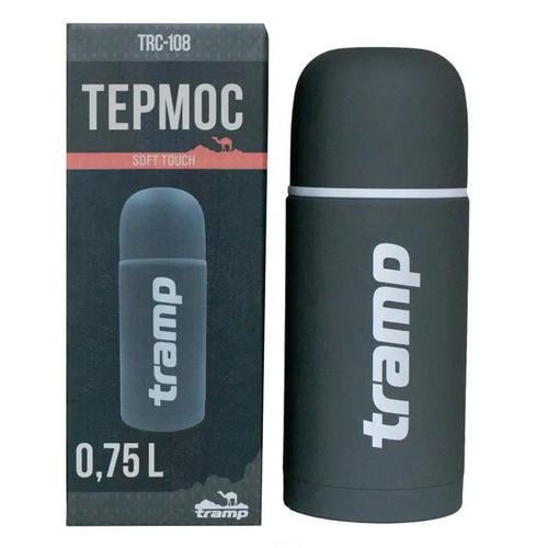 Термос Tramp Soft Touch для напитков 9х9х25 см 0,75 л (TRC-108-grey) - фото 3 Термос Tramp Soft Touch для напитков 9х9х25 см 0,75 л (TRC-108-grey) - фото 3
