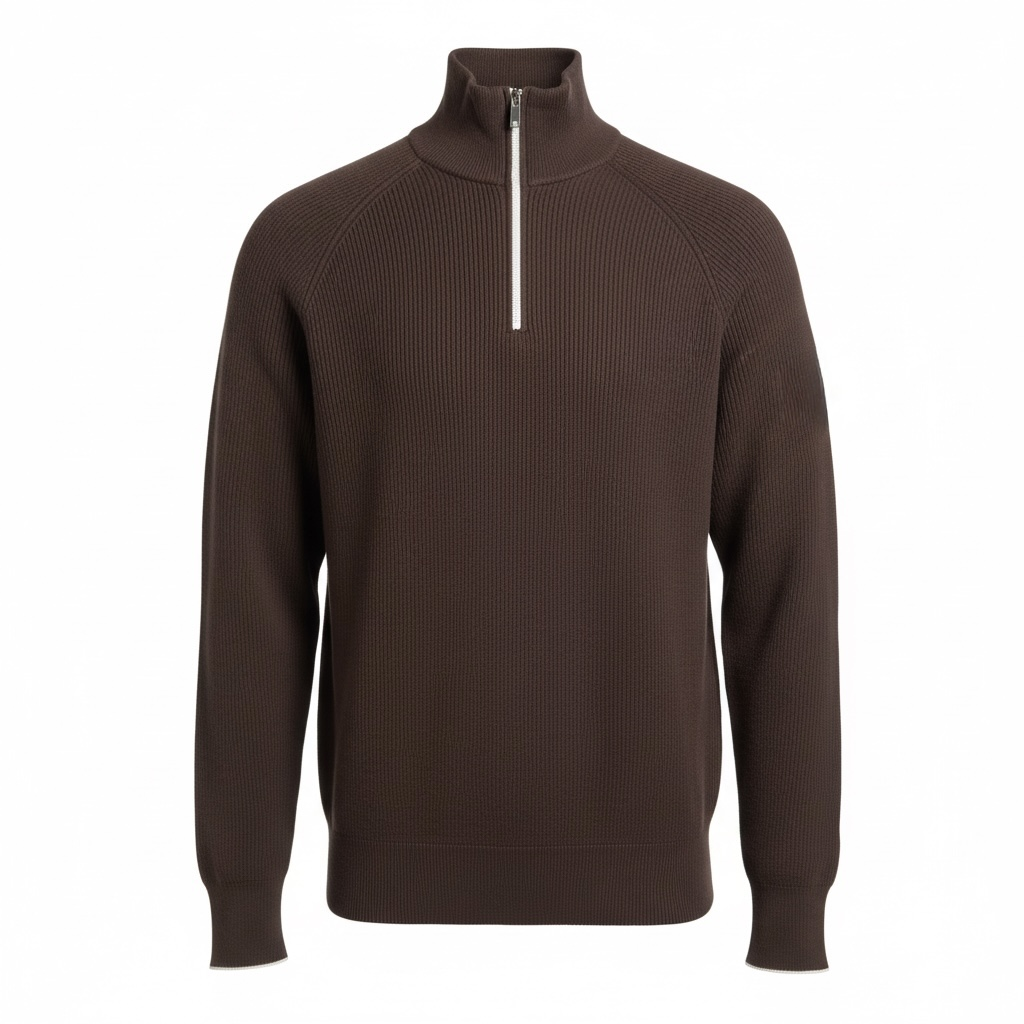 Свитер мужской в стиле Brunello Cucinelli L Коричневый (BC09001.2L)