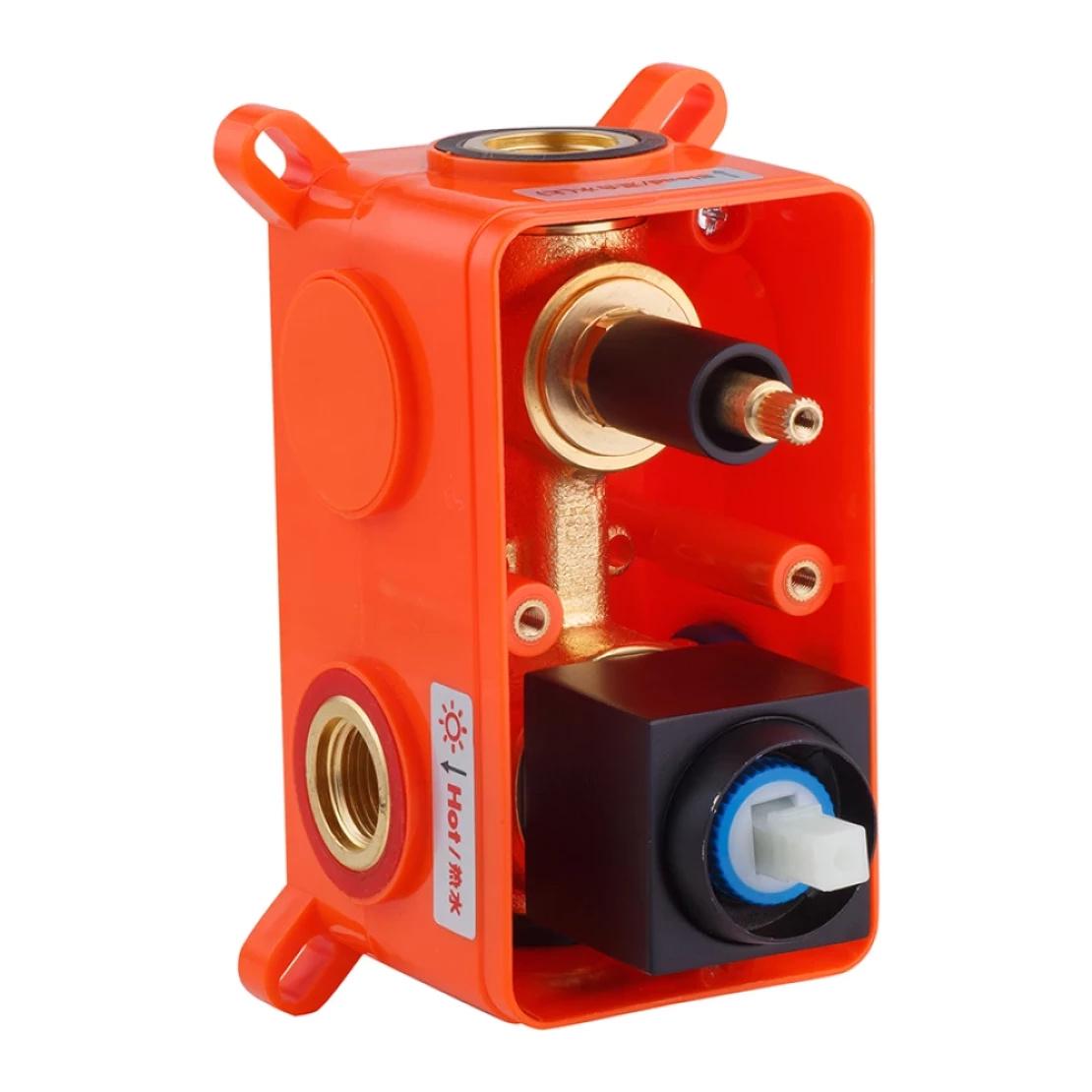 Душевая система Kroner KRP Edelstahl Kubus SCH082 скрытого монтажа Черный (CV029972) - фото 9