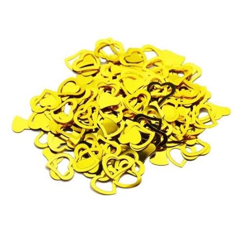 Метафан конфетти Сердечки 15 г Золотистый (2531/1)