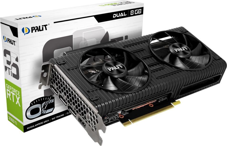 Відеокарта Palit GeForce RTX 3060 Ti Dual OC (750)