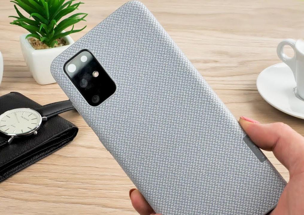 Чехол Kvadrat Cover EF-XG985FJEGRU для Samsung Galaxy S20+ Plus (6.7") Grey - фото 4