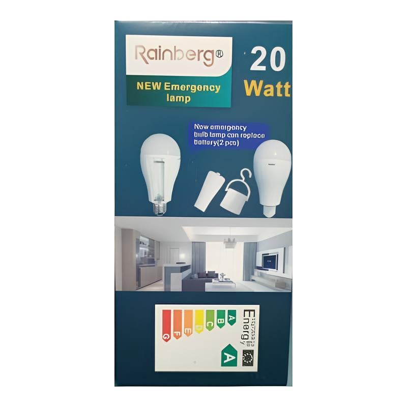 Светодиодная аварийная лампа с двумя аккумуляторами 18650 20 Вт (2472511816) - фото 2