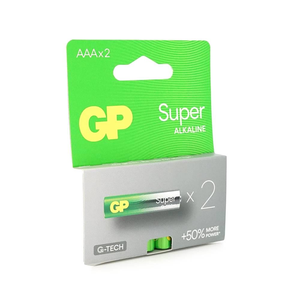 Батарейка лужна GP Super 24A-2UE2 AAA 2 шт. у блістері (28912) Батарейка лужна GP Super 24A-2UE2 AAA 2 шт. у блістері (28912)