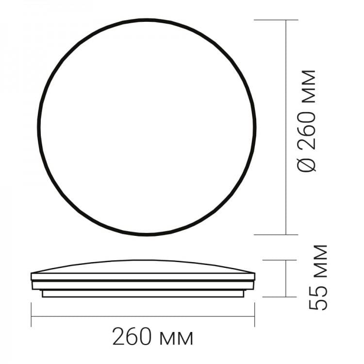 Светильник светодиодный накладной Ardero 18 Вт 5000K Ø 26х5,5 см Silver (AL575ARD 18w) - фото 3 Светильник светодиодный накладной Ardero 18 Вт 5000K Ø 26х5,5 см Silver (AL575ARD 18w) - фото 3