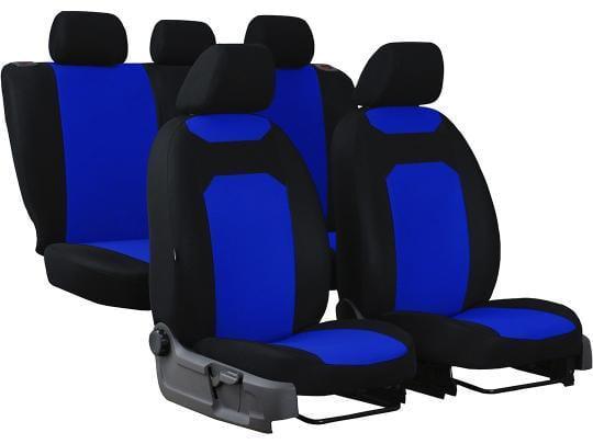 Авточехлы Pok-ter CARO для Renault SANDERO 2007-2012 с синей вставкой (RE12490)