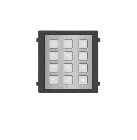 Модуль с клавиатурой из нержавеющей стали Hikvision DS-KD-KP/S IP65 IK7 12 кнопок Черный (50f7b70c)