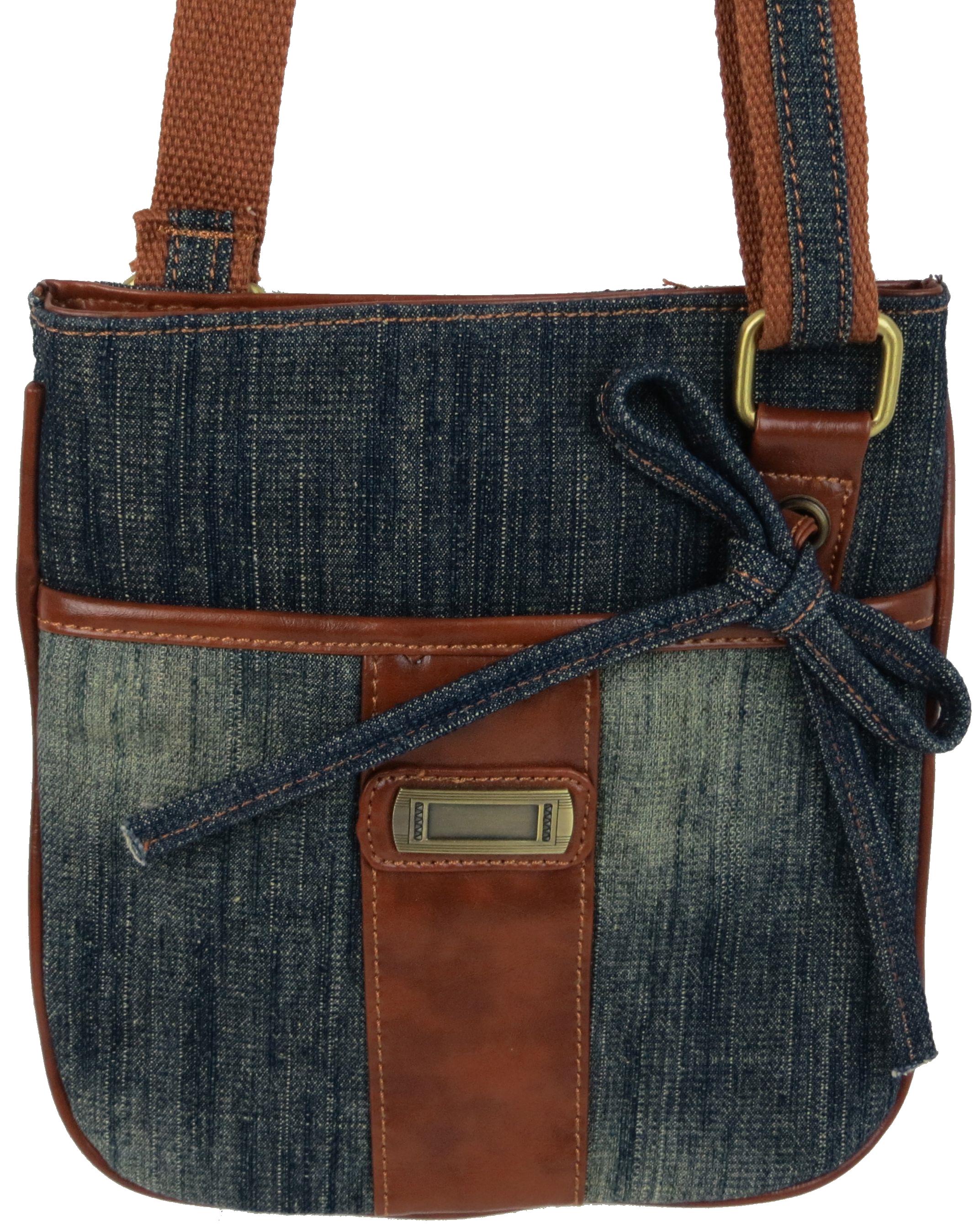 Сумка на плече Fashion jeans bag джинсова Темно-синій (Jeans8079 navy)