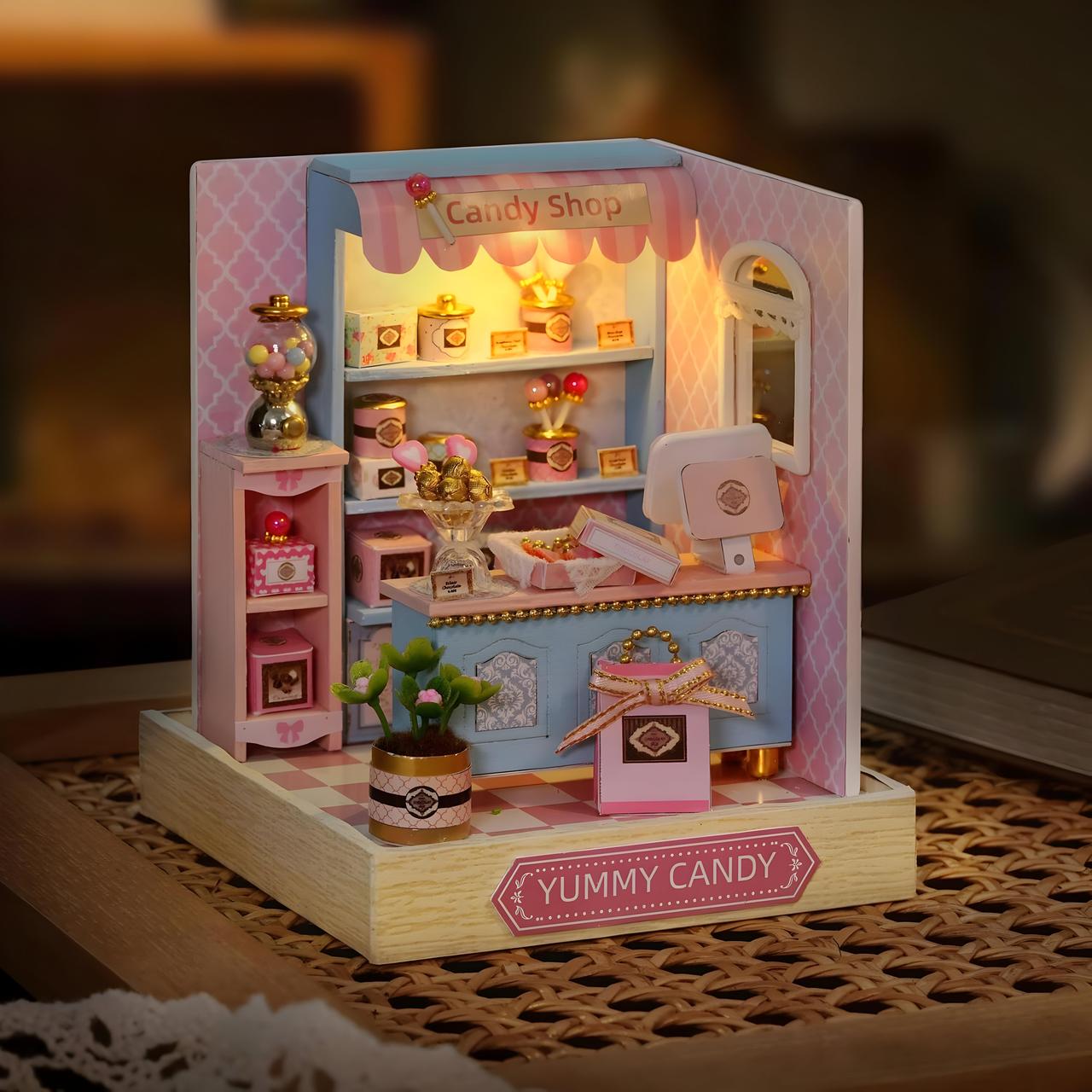 Конструктор 3D Румбокс Магазин солодощів своїми руками зі світлом (2483930982) - фото 7 Конструктор 3D Румбокс Магазин солодощів своїми руками зі світлом (2483930982) - фото 7