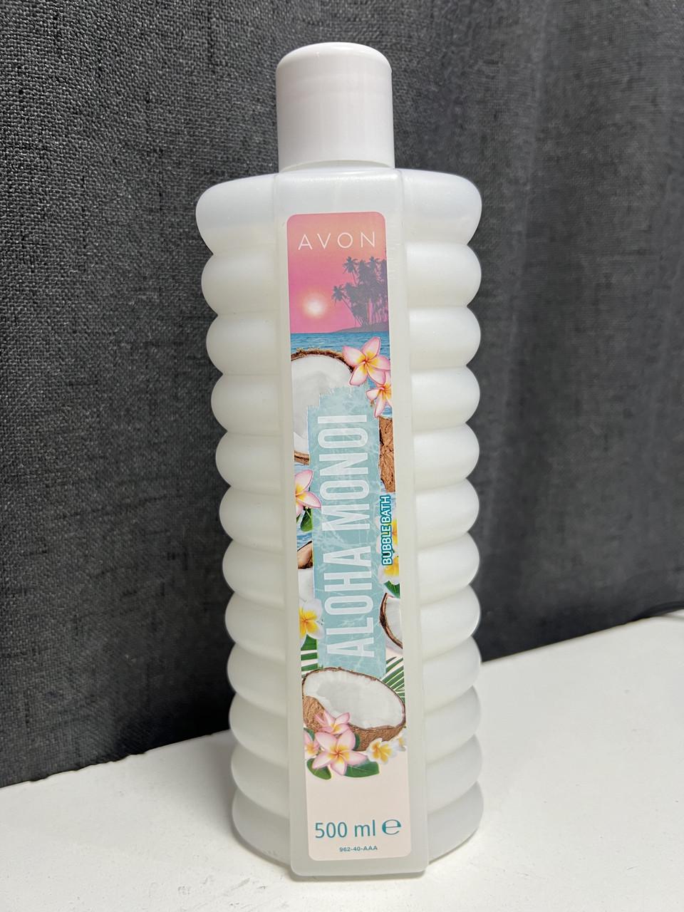 Піна для ванни Avon Aloha Monoi кокос/квітка тіаре 500 мл (29007874) - фото 2 Піна для ванни Avon Aloha Monoi кокос/квітка тіаре 500 мл (29007874) - фото 2