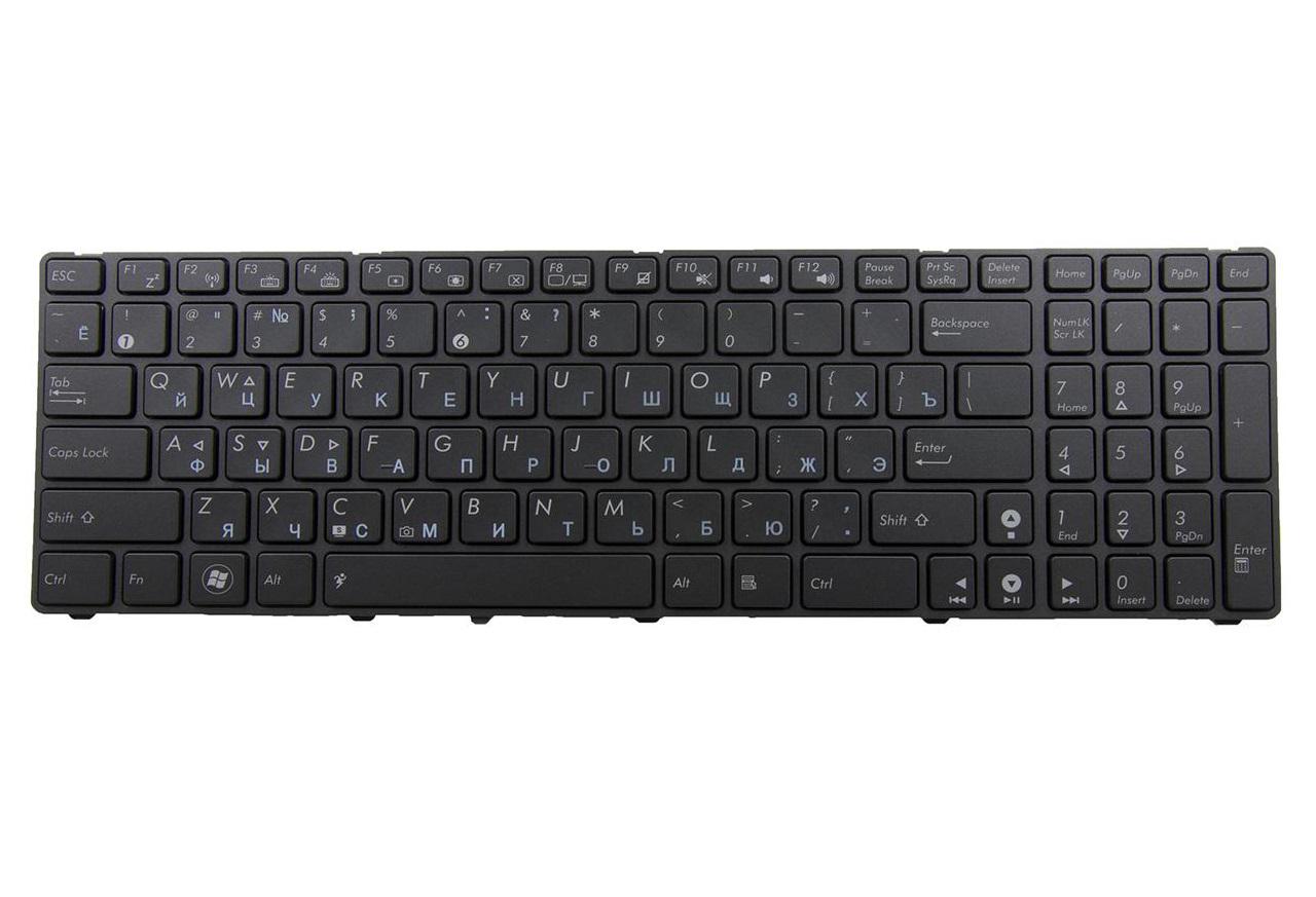 Клавиатура для ноутбука Asus A55 A55N с подсветкой клавиш матовая (04GNV32KRU00)