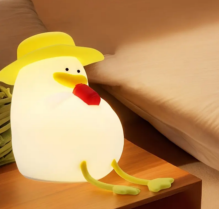 Нічник дитячий Качка силіконовий Білий (L-1921) - фото 7 Нічник дитячий Качка силіконовий Білий (L-1921) - фото 7