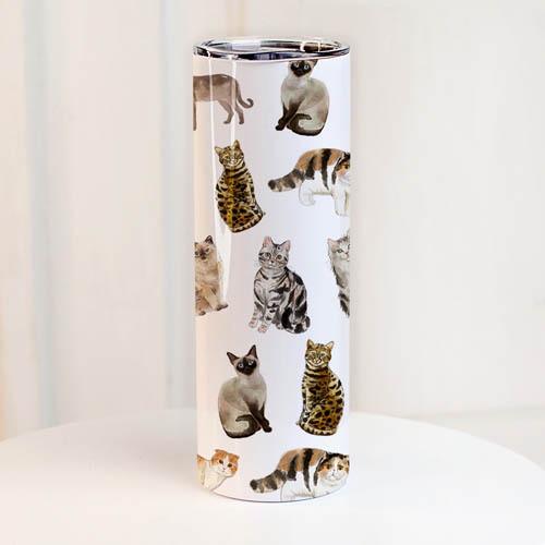 Термос Presentville с принтом Котики 650 мл (TER_24A016)