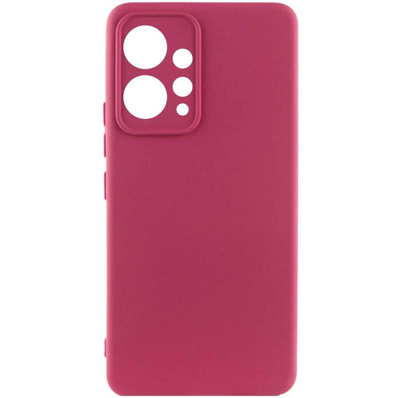 Противоударный чехол Silicone Cover Lakshmi Full Camera (A) для Xiaomi Redmi 12 Бордовый