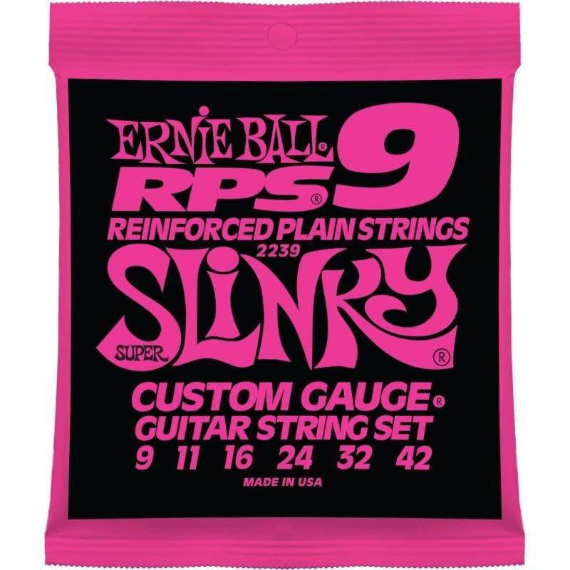 Струни Ernie Ball 2239 Reinforced Plain Strings 9-42 RPS-9 Slinky