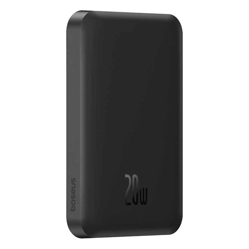 Повербанк OS-BASEUS Magnetic Mini Wireless Fast Charge 5000 mAh 20W з кабелем Cluster Black (P10022107113-00) - фото 7