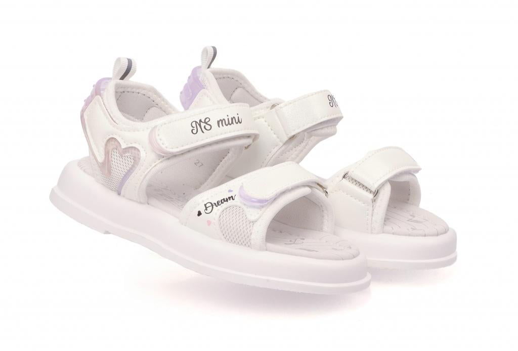 Cандали для девочек 51001 в сетку р. 27 в сетку р. 29 Белый