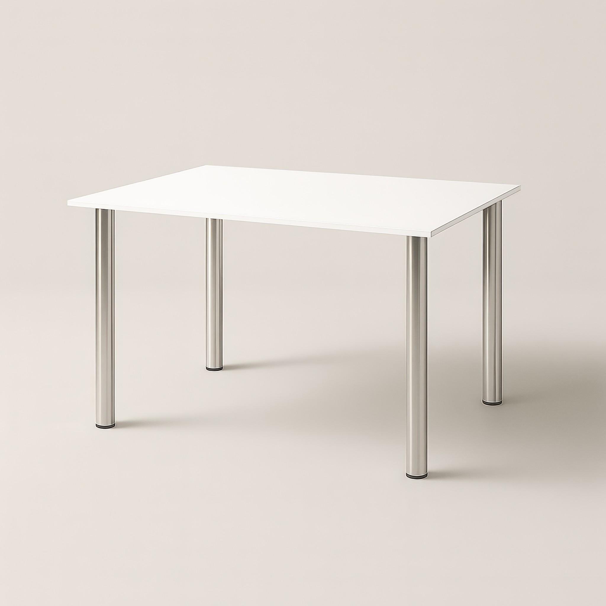 Обідній стіл Optima 1020х690х750 мм Білий/Хром - фото 2