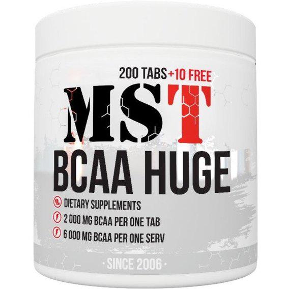 Амінокислота BCAA для спорту MST Nutrition BCAA Huгe 210 пігулок