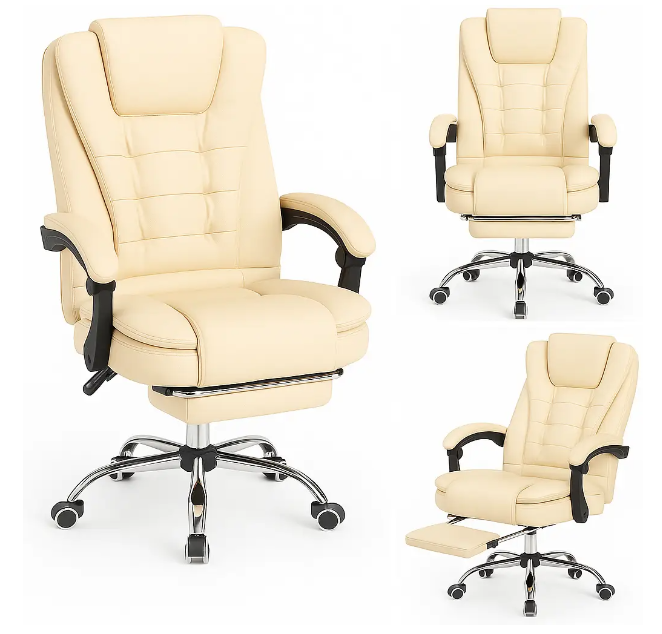 Кресло офисное Diego D2 Молочный - фото 2