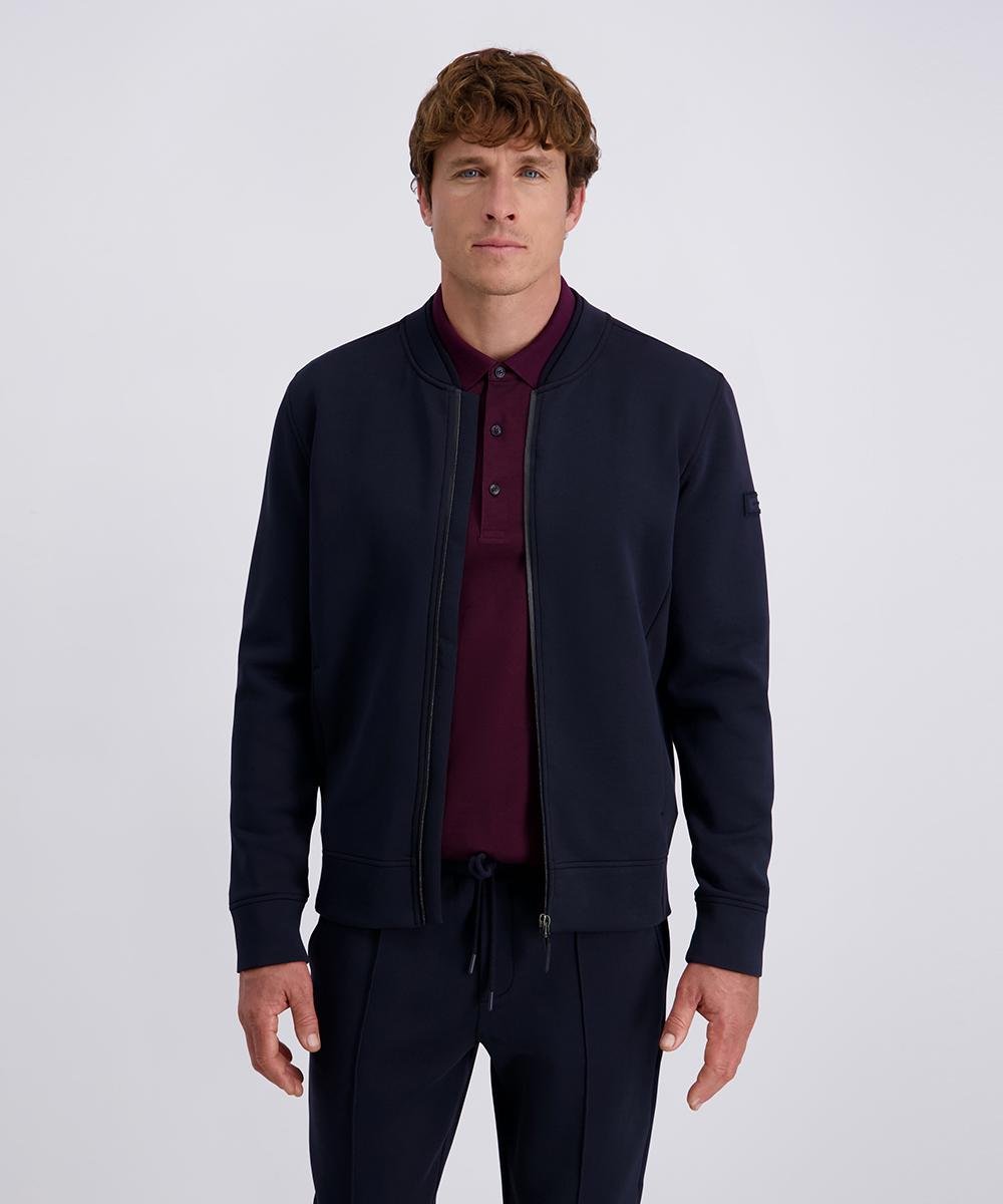Кофта на блискавці чоловіча вовняний L Темно-синій (C5 40649.4044.6325-L)