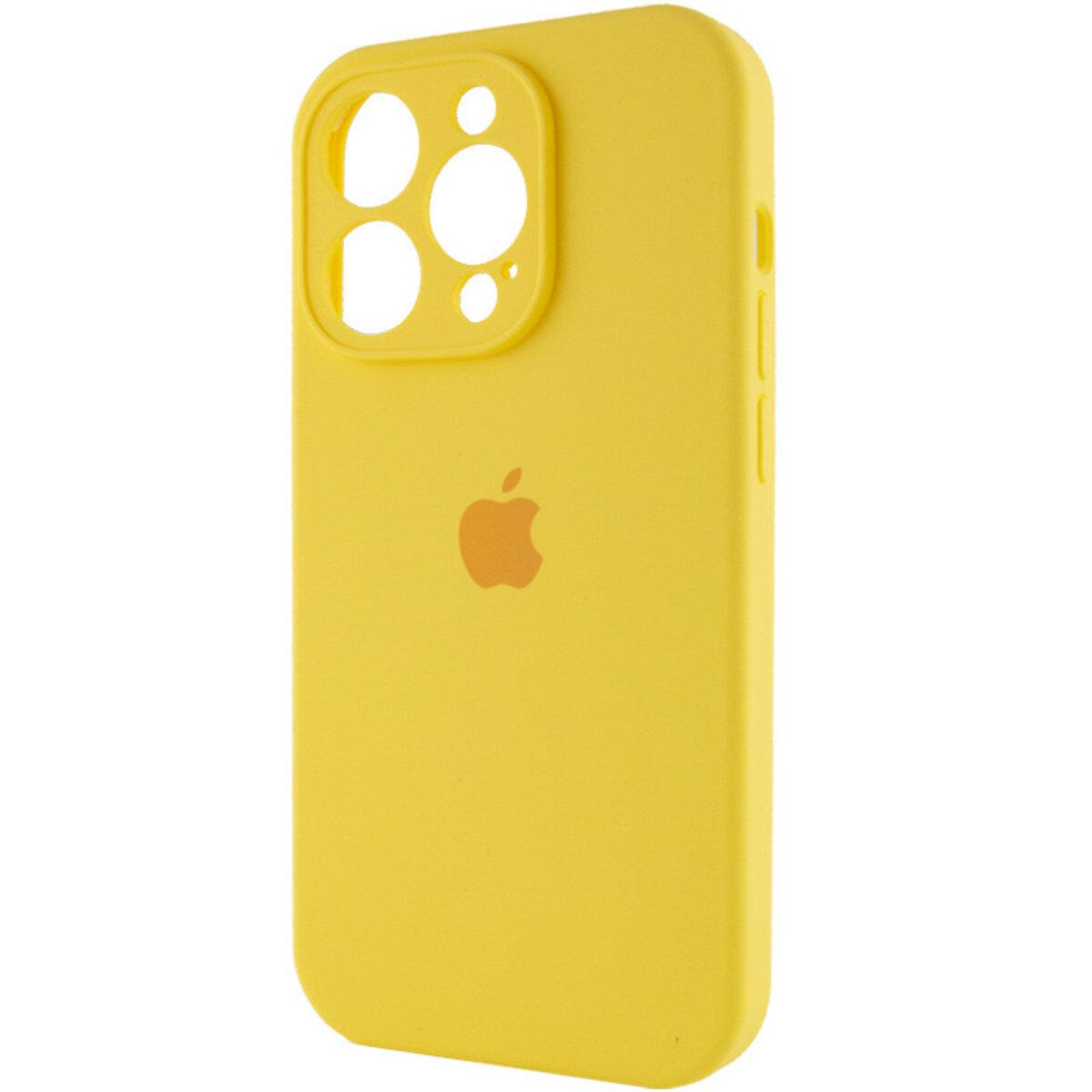 Протиударний чохол для Apple iPhone 15 Pro Silicone Full Case AA Camera Protect/Sunny Yellow