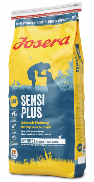 Сухой корм Josera SensiPlus для взрослых чувствительных собак безглютеновый с уткой 15 кг