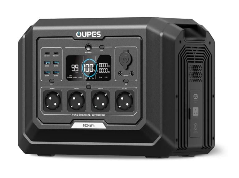 Зарядна станція OUPES 2000 Вт 1024 Вт*год з швидкою зарядкою (31186353)