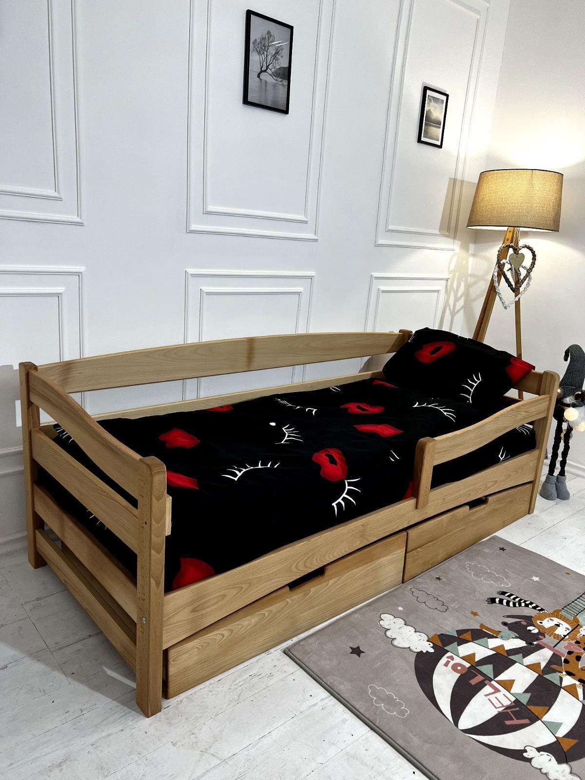 Ліжко підліткове Goydalka Afina з шухлядою 190x80 см Натуральний - фото 2