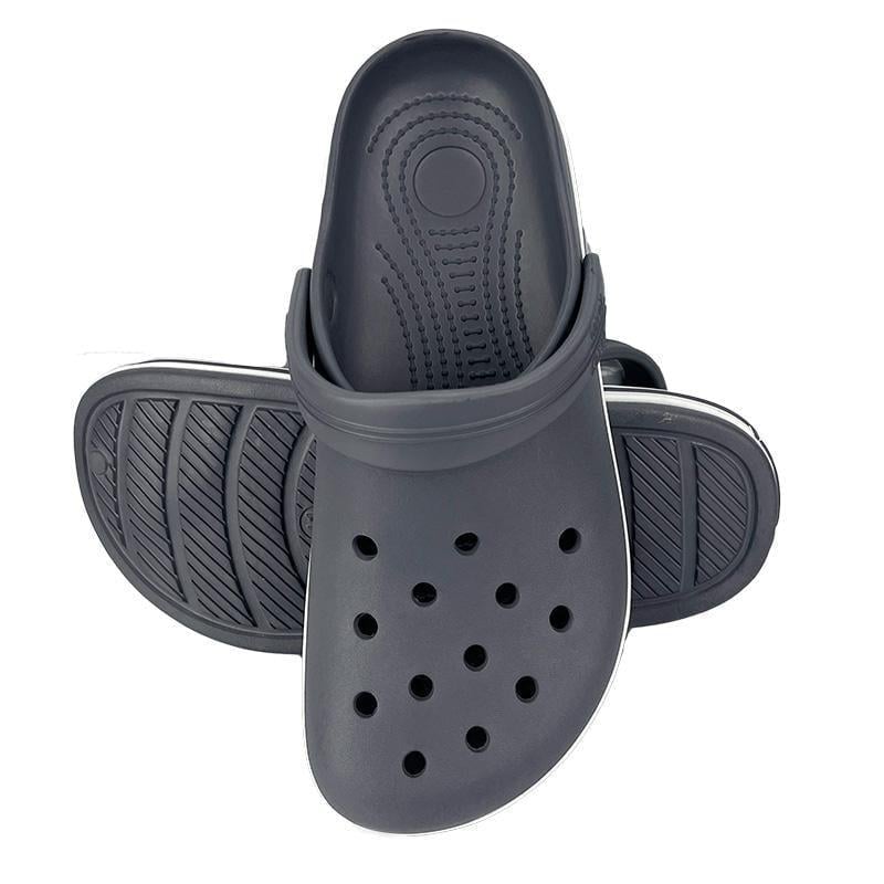 Мужские сабо с белой полосой 520-3 p. 41 26,5 см Серый