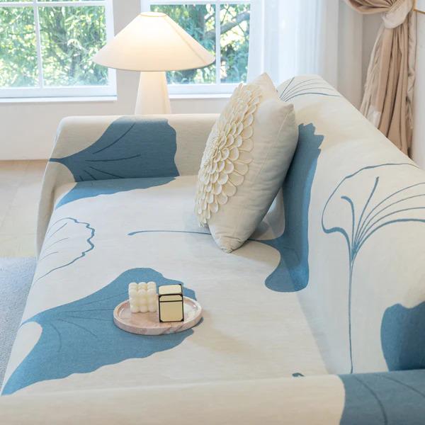 Плед покрывало на диван и кровать для мягкой мебели 180х230 см Синий с белым - фото 8 Плед покрывало на диван и кровать для мягкой мебели 180х230 см Синий с белым - фото 8