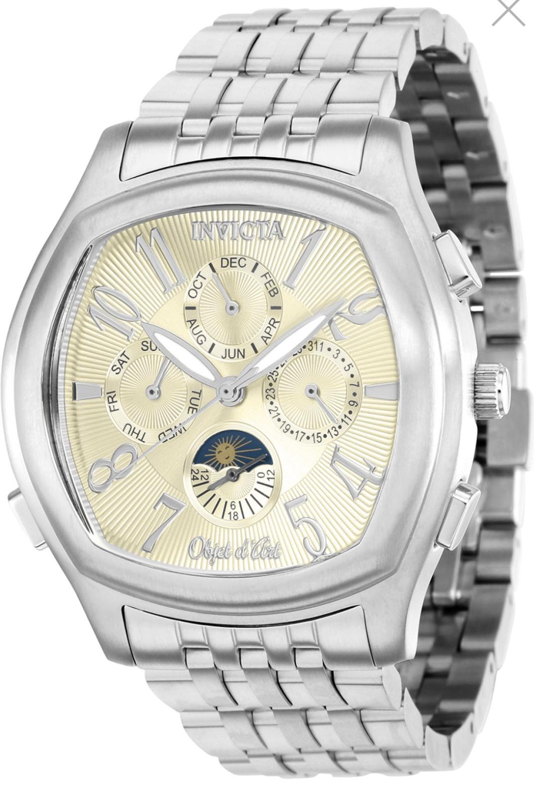 Наручний годинник чоловічий класичний Invicta 37656 Objet (23120021) Наручний годинник чоловічий класичний Invicta 37656 Objet (23120021)