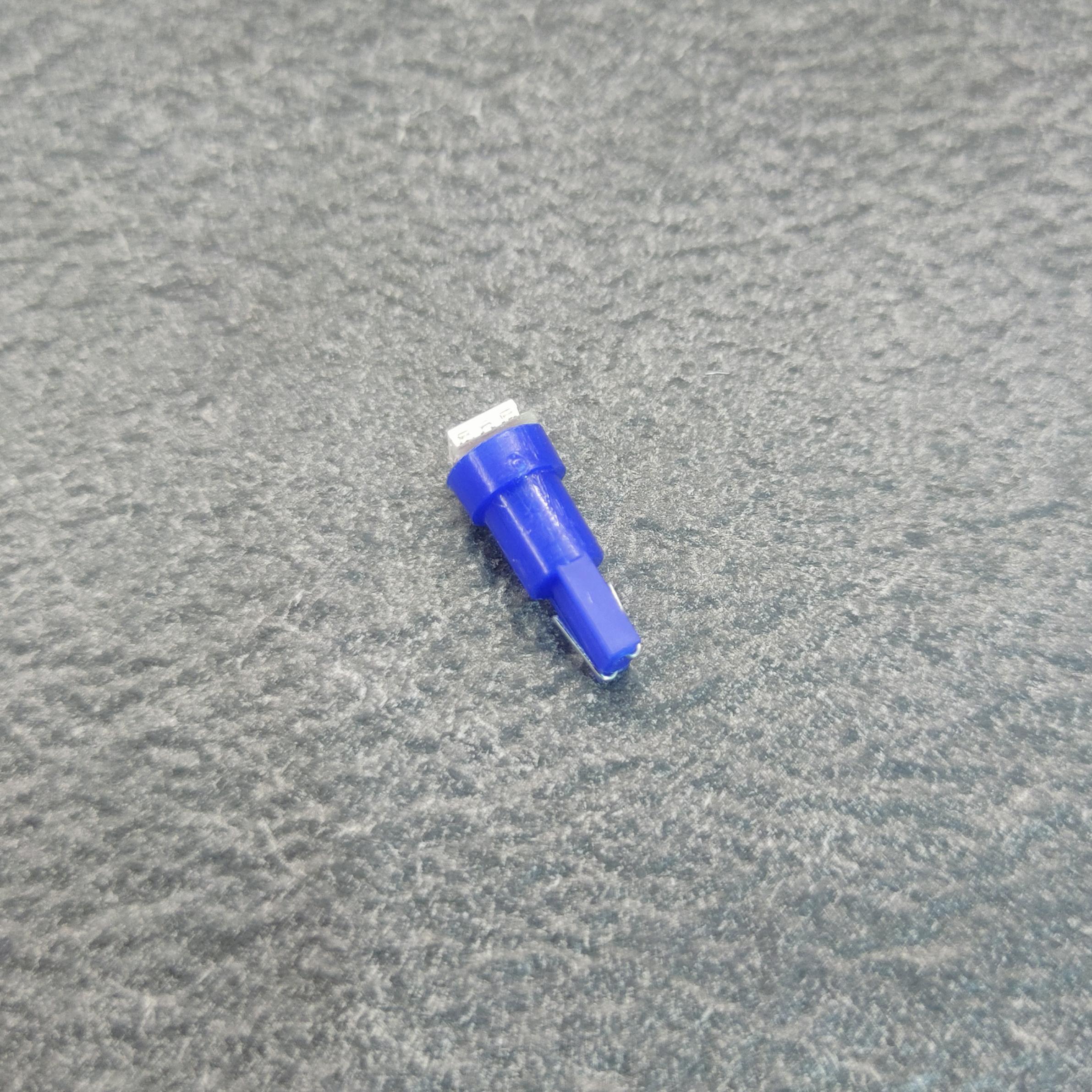 Автолампа T5 W1,2W 1SMD 5050 LED Синий (530STORE3) - фото 2