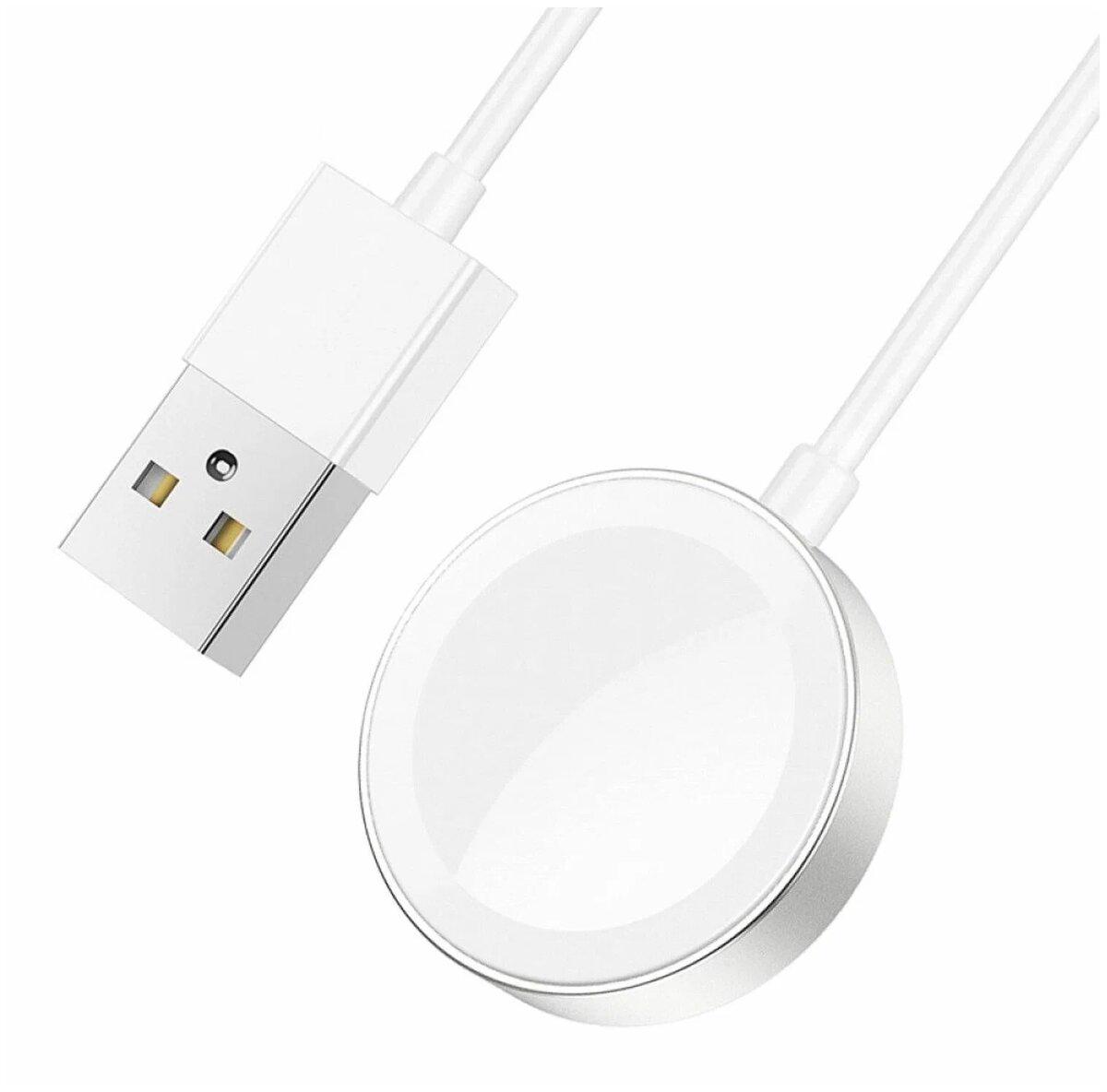 Зарядний пристрій бездротовий Hoco CW39 Wireless Charger для iWatch 1,2 м White (6931474770646) - фото 2