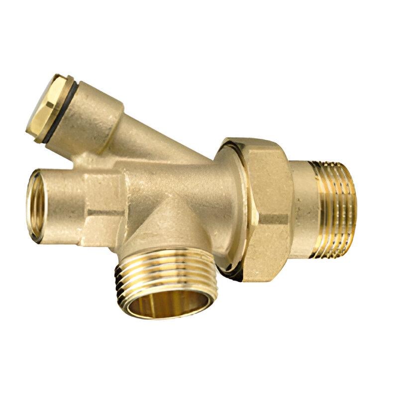 Тройник с накидной гайкой Giacomini 1/2х1х1 для R557 (TK-R557BY005)