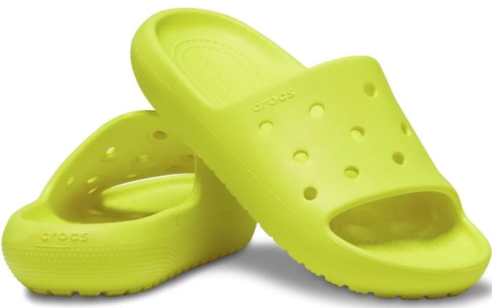 Шльопанці для дівчинки Crocs Classic Slide V2 Yellow р. 28/29 Жовтий (25971)