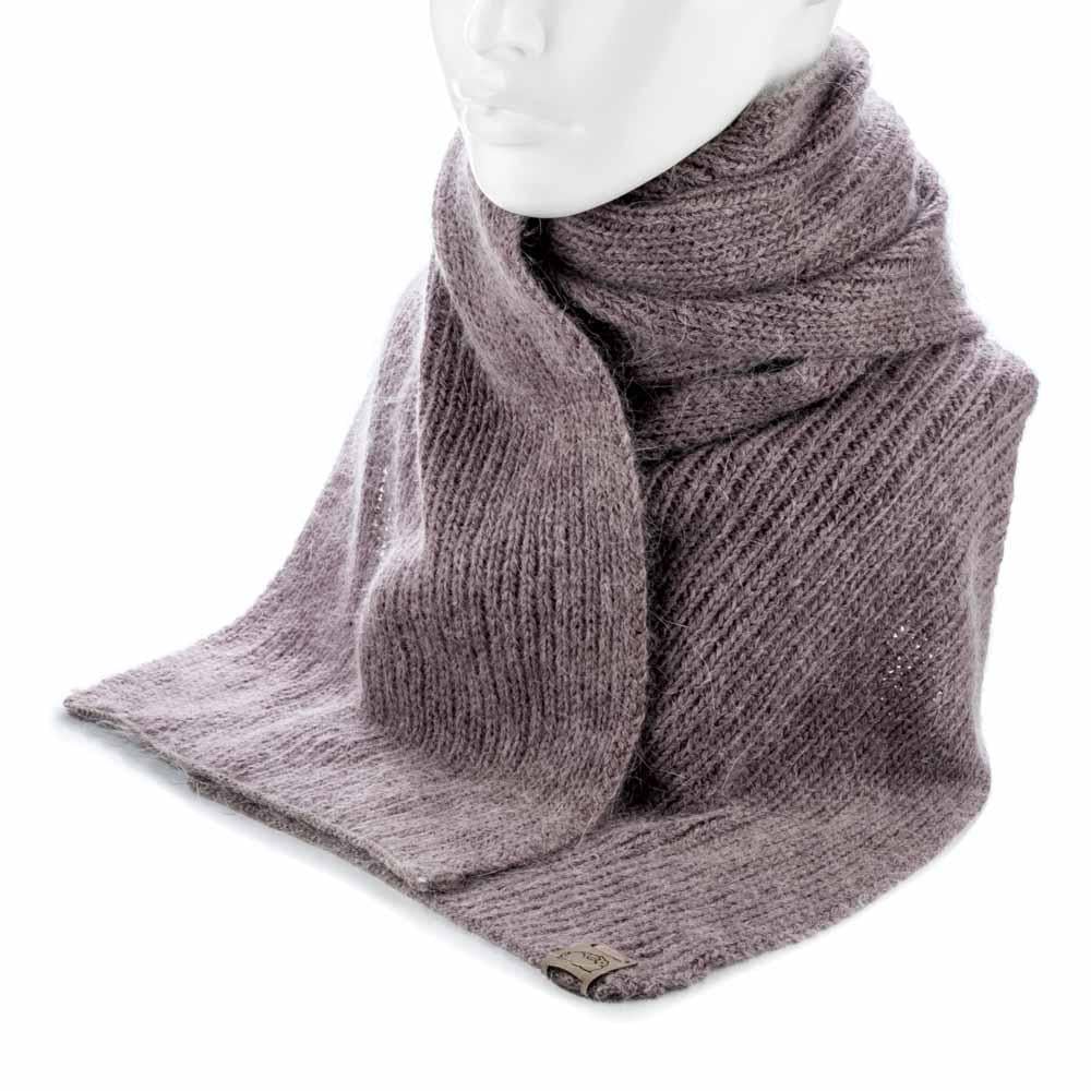 Шарф женский ангоровый теплый Atrics S901 мягкий тонкой вязки Сиреневый