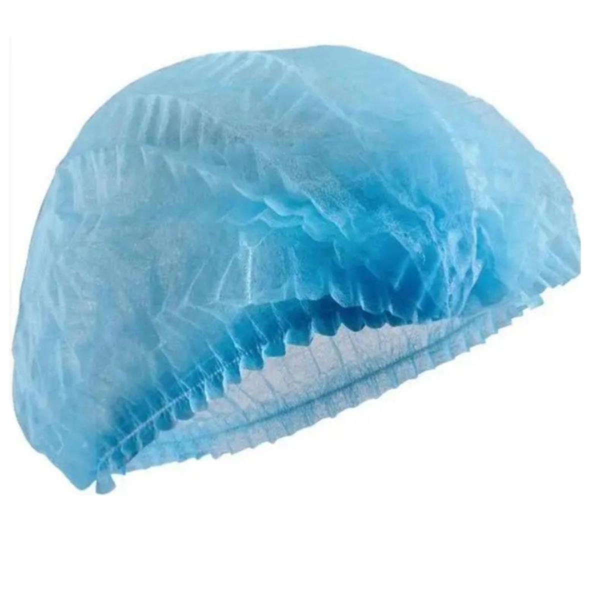 Шапочка одноразовая гофрированная Шарлотта нетканый спанбонд 100 шт./уп. Голубой (ME-2897) - фото 3 Шапочка одноразовая гофрированная Шарлотта нетканый спанбонд 100 шт./уп. Голубой (ME-2897) - фото 3