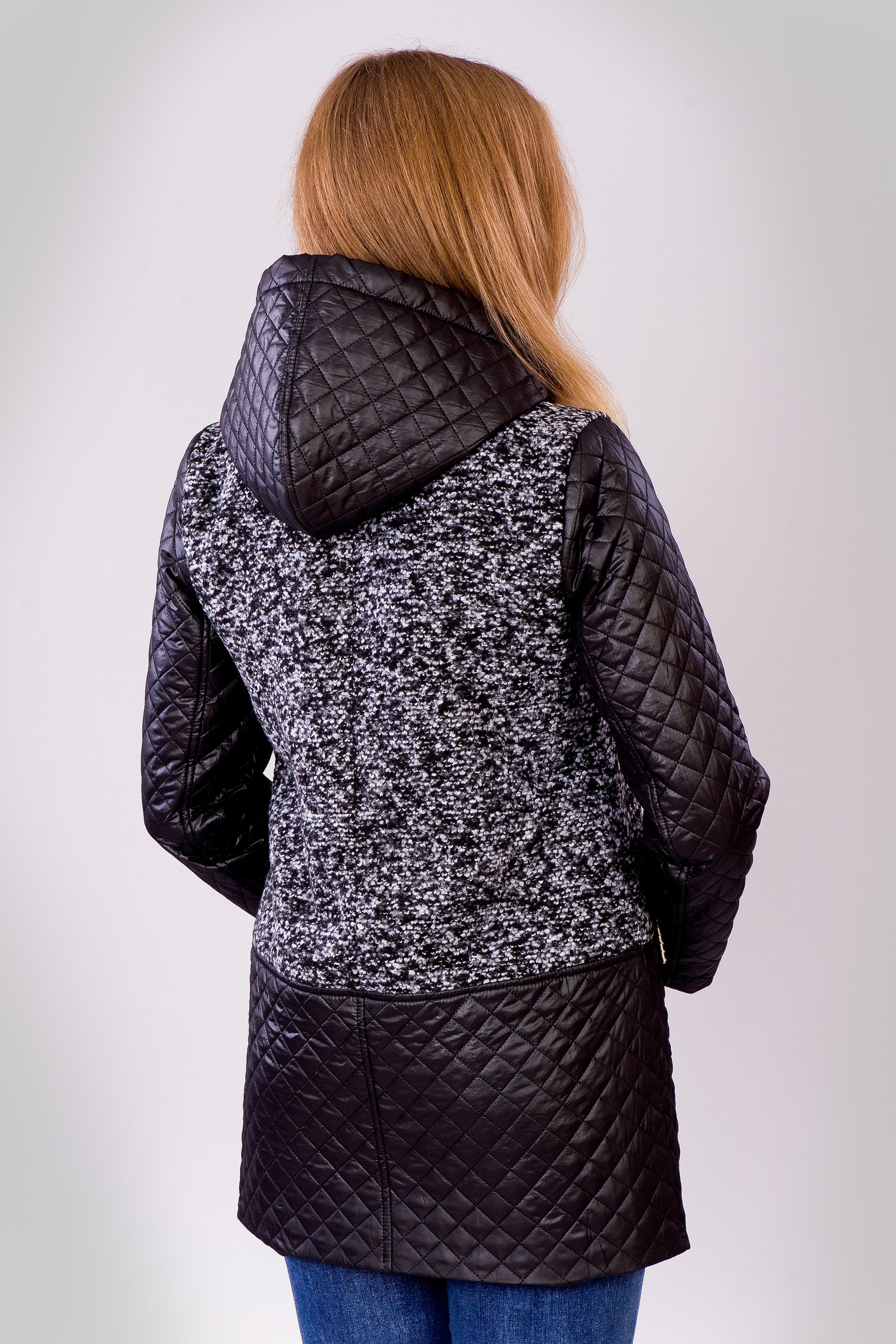 Куртка-пальто женская Diва на подкладке М Серый (123) - фото 2 Куртка-пальто женская Diва на подкладке М Серый (123) - фото 2