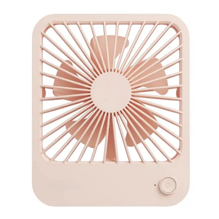 Вентилятор настольный ультра компактный аккумуляторный Table Fan 966 JY Розовый