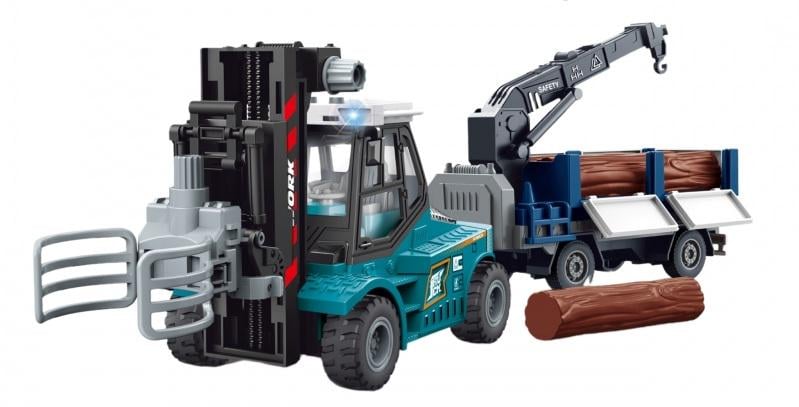 Навантажувач Woopie з причепом/звуком і світлом (56591)