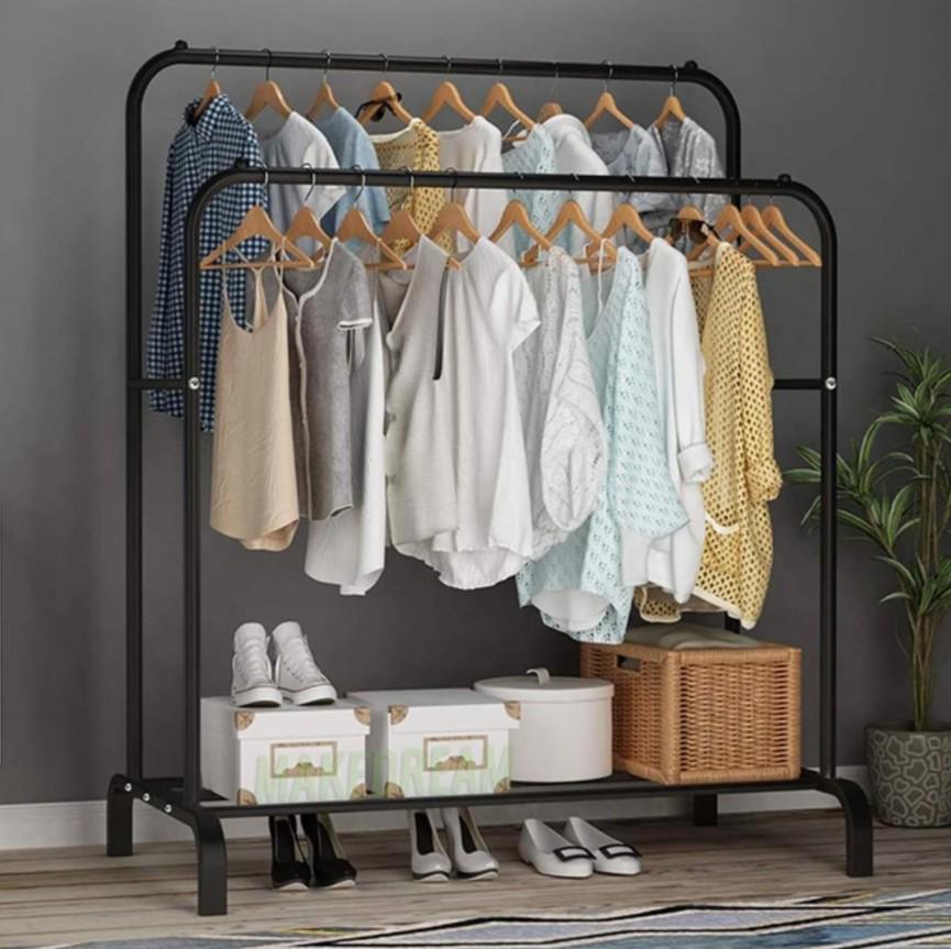 Вішалка для одягу та взуття Loft Rack сталева Чорний (23759857) - фото 3