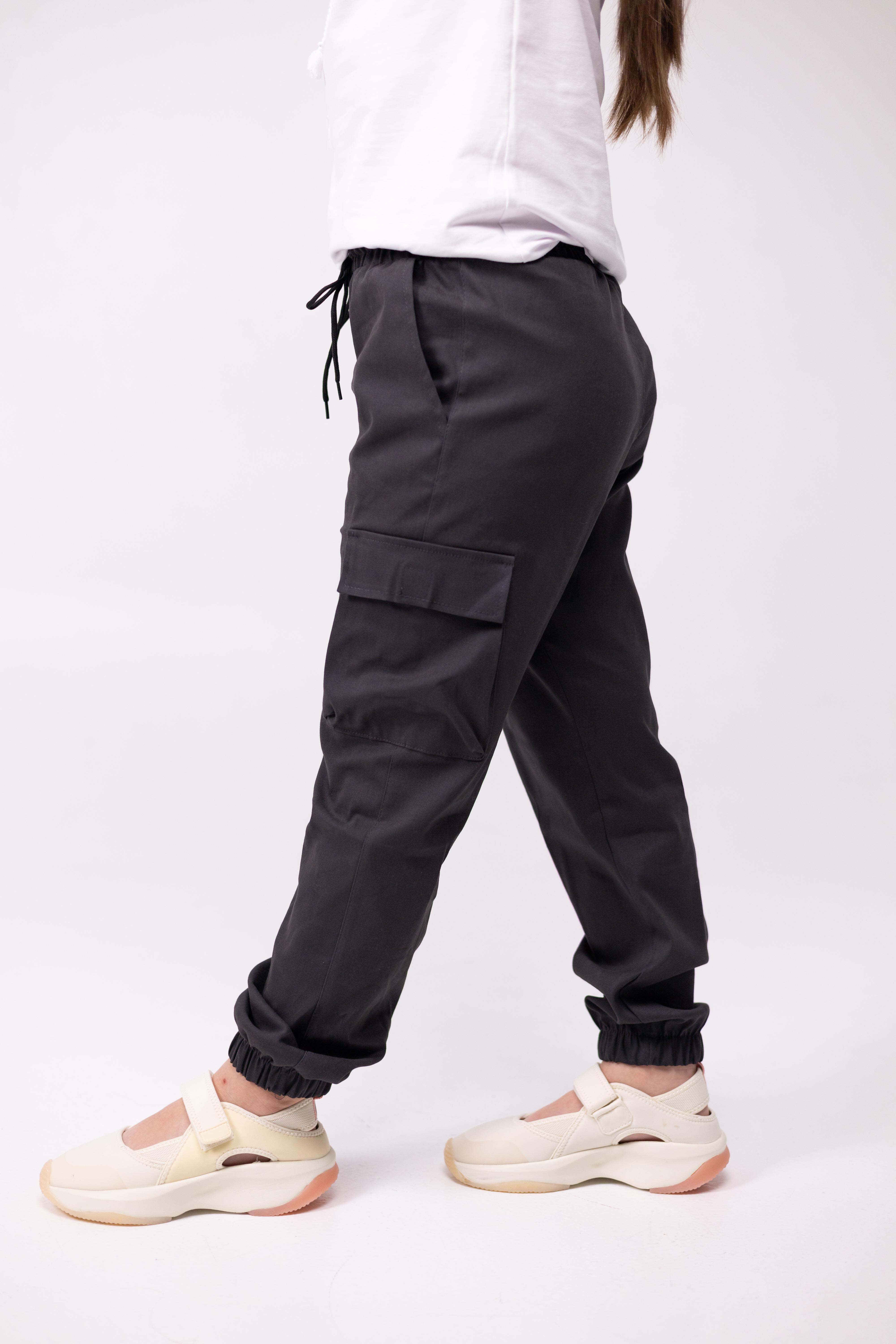 Джогеры детские на девочку демисезонные р. 122 Графитовый (джграфит-122д2) - фото 6 Джогеры детские на девочку демисезонные р. 122 Графитовый (джграфит-122д2) - фото 6